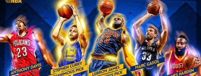 Stephen Curry superó a los cuatro del All-NBA Team