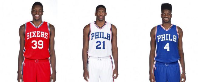 The Sixers present the jerseys for the 2015-16 season.