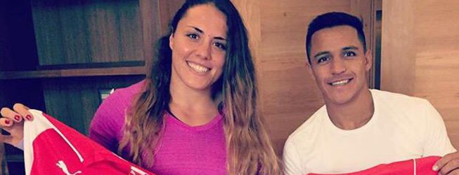 Alexis Sánchez se puso la camiseta del Team Chile