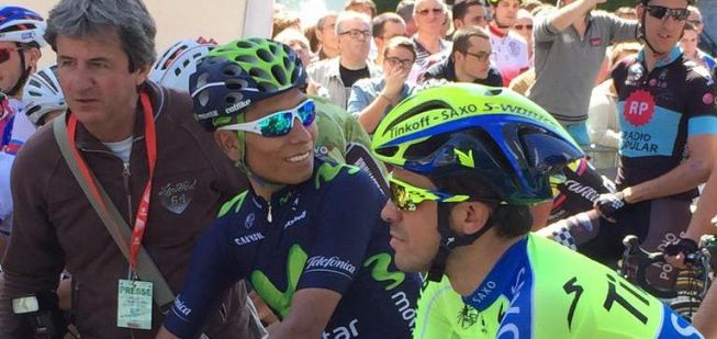 Contador y Nairo esperan a la montaña... y Coquard gana