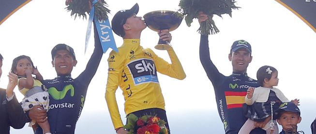 Froome gana su segundo Tour y Valverde se sube al podio