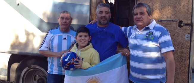 Con Argentina a todos lados: por la ruta para ver a Messi