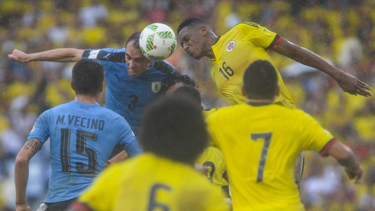 Yerry Mina en el club de los que meten penales de cabeza - AS Colombia
