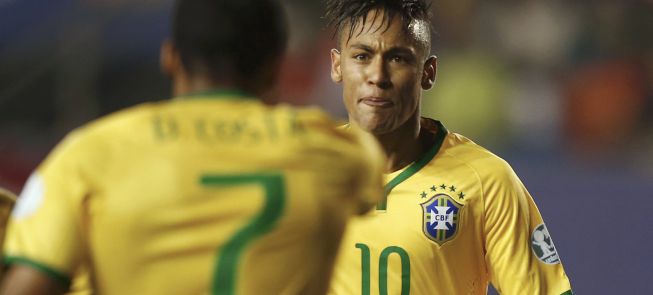 Neymar leads Brazil to injury-time victory over Peru