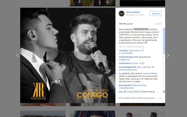 Kevin Roldán utiliza a Piqué en la campaña de su nuevo disco