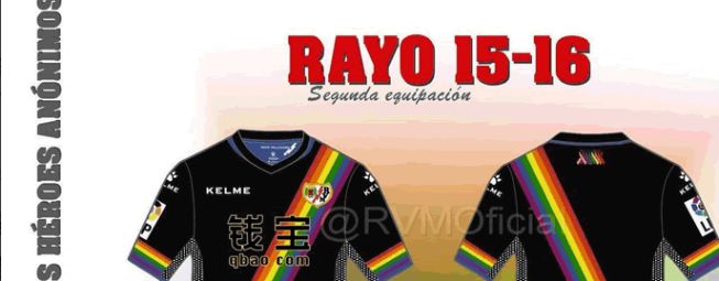 El Rayo lucirá la franja arcoiris en su segunda camiseta