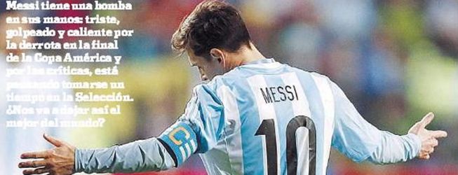 Olé: Messi se plantea dejar temporalmente la Selección