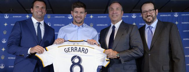 Gerrard, presentado como nuevo jugador de LA Galaxy