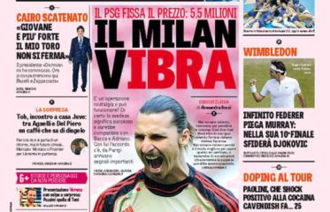 La Gazzetta: Ibrahimovic, del PSG al Milán por 5,5 millones