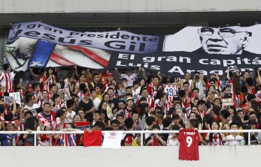 About 400 fans watched Atlético's training session.
