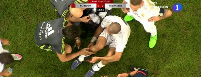 Pepe se marchó en el 15’: lesión en el gemelo derecho