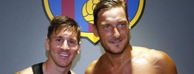 Messi a Francesco Totti: ''¡Un grande! ¡Qué fenómeno!