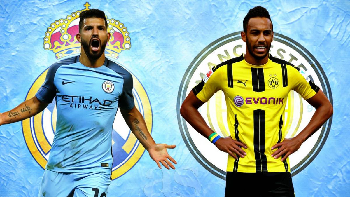 Resultado de imagen para AUBAMEYANG AL CITY y aguero al madrid