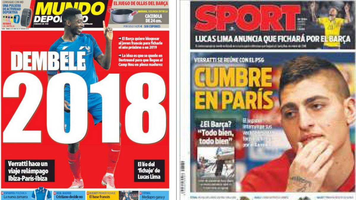 Cumbres y retrasos, portada en la prensa de Barcelona