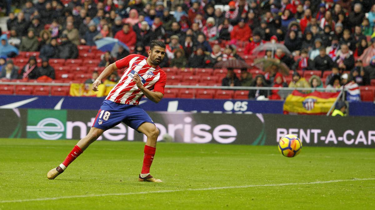 El Atlético gana el 94,4% de los partidos si marca Diego Costa