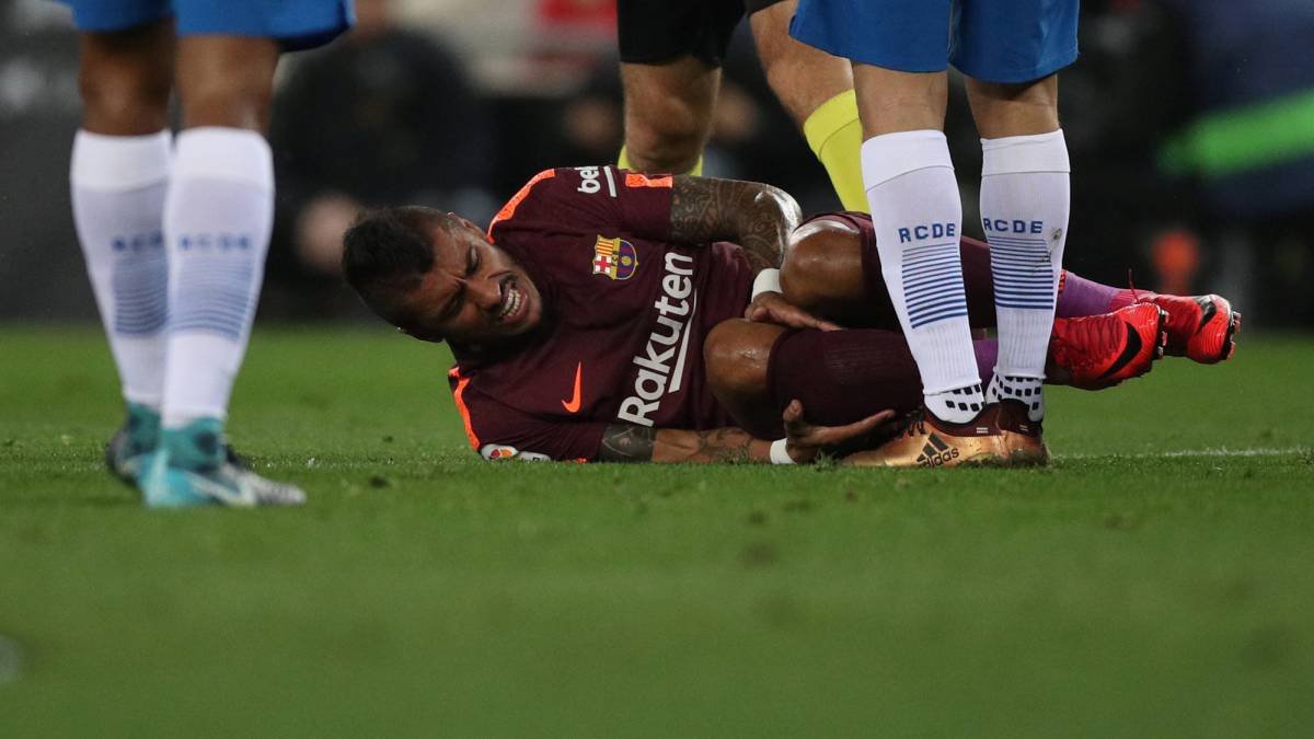 Paulinho sale lesionado en el derbi de la Copa del Rey