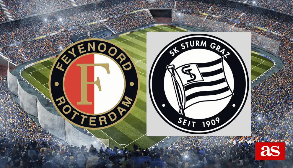 Feyenoord 6-0 Sturm Graz: resultados, resumen y goles.