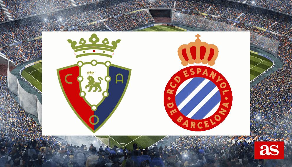 Osasuna vs Espanyol estadísticas y datos en directo
