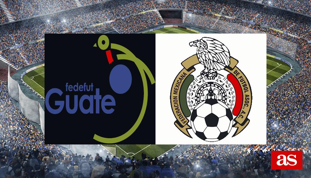 Guatemala vs México estadísticas y datos en directo