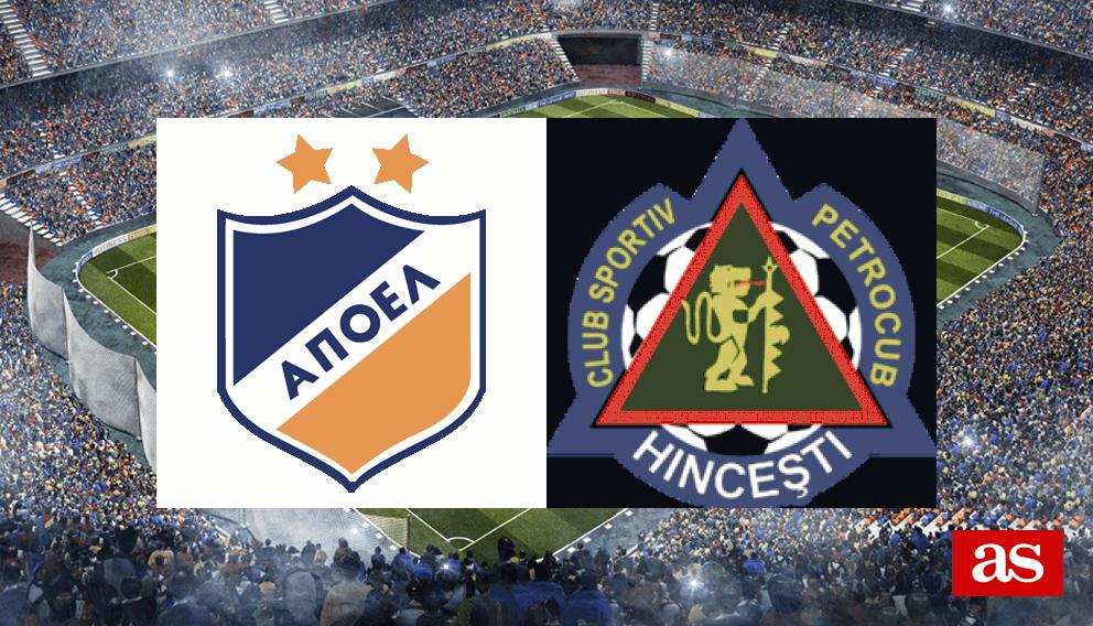 APOEL 1-0 Petrocub-Hincesti: resultado, resumen y goles