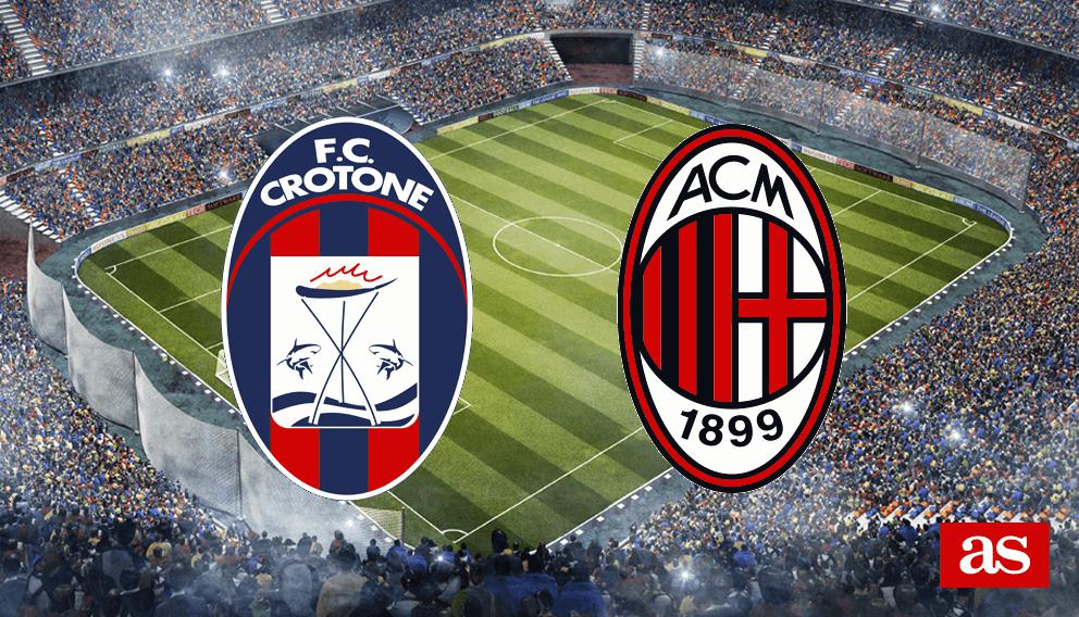 Crotone - Milan en vivo y en directo online: Serie A 2017/2018