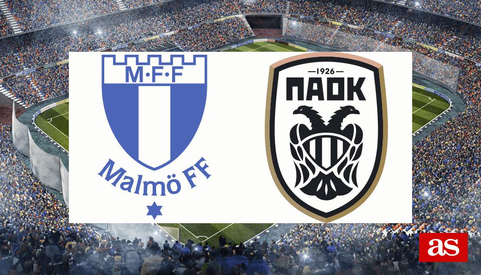 Malmö 2-2 PAOK: resultado, resumen y goles