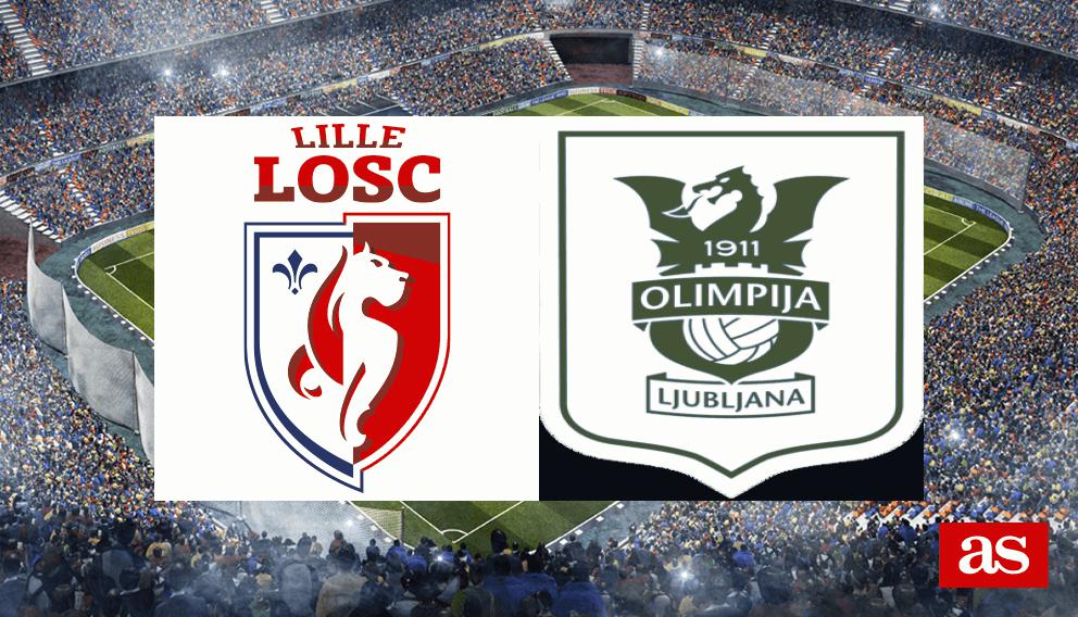Lille 2-0 Olimpija Ljubljana: resultado, resumen y goles