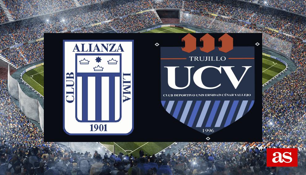 Alianza Lima 2 1 Universidad César Vallejo resultado resumen y goles