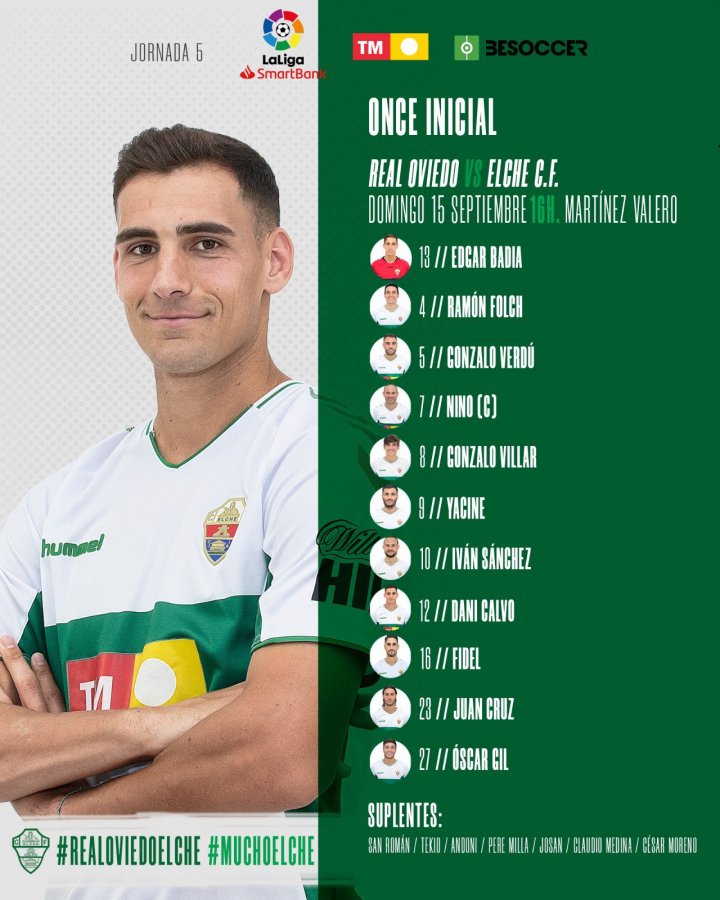 Alineación del Elche.