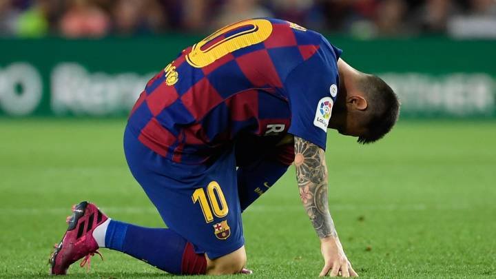 Messi lesionado.