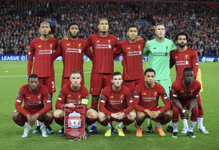 Alineación del Liverpool ante el Salzburgo.