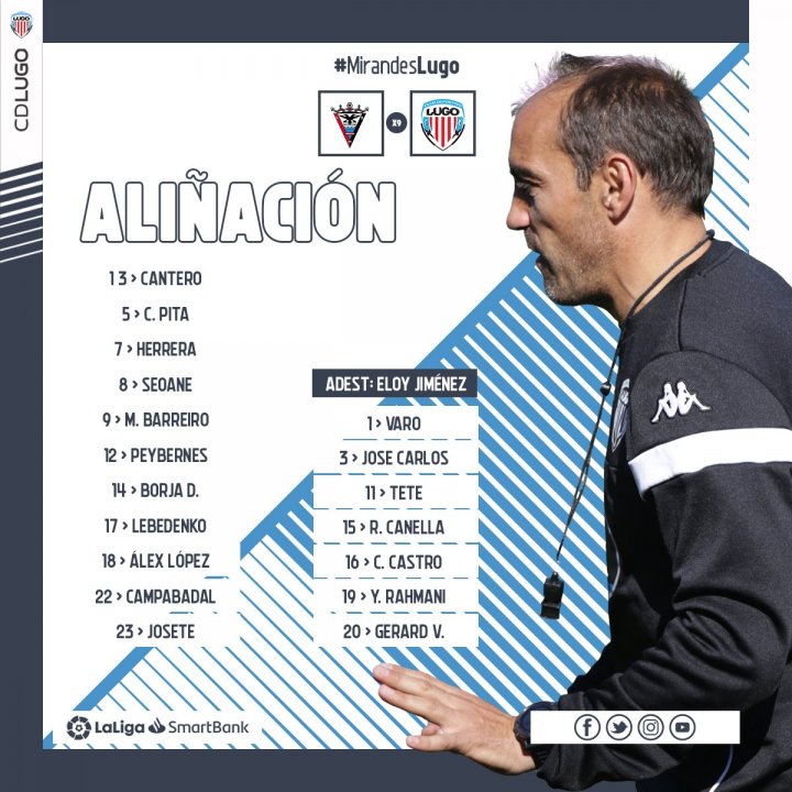 Alineación del Lugo en Anduva.