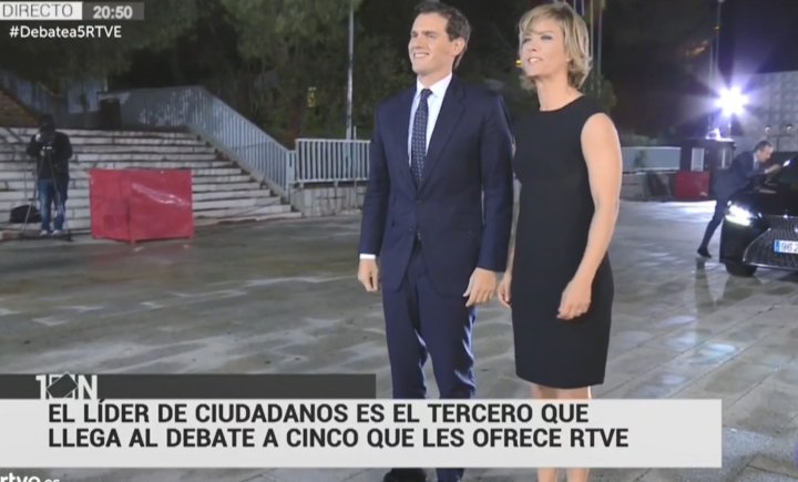 Rivera llega a las 20:50
