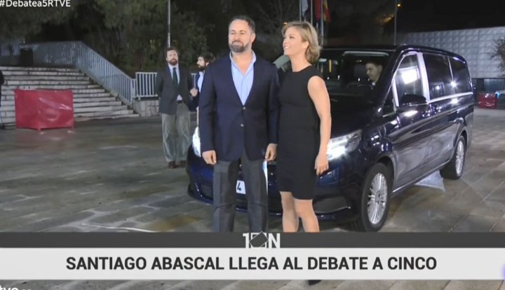 Santiago Abascal llega a la Casa de Campo