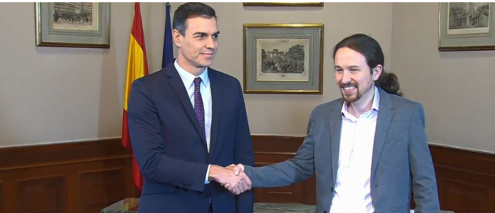 Pablo Iglesias y Pedro sánchez