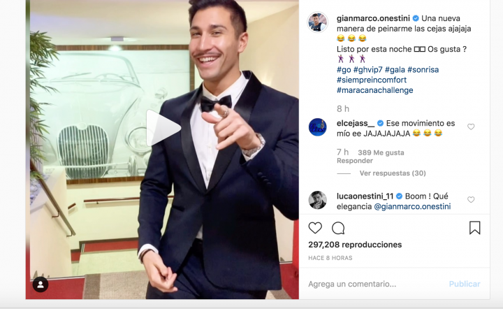 Gianmarco, vestido de esmoquin