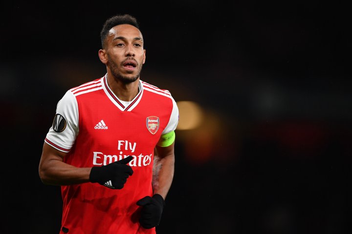 Aubameyang, en un partido con el Arsenal.