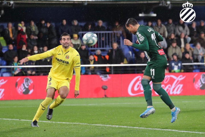 Raúl De Tomás marca su primer gol en Liga con el Espanyol.