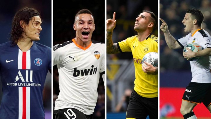Cavani, Rodrigo, Alcácer, Gameiro