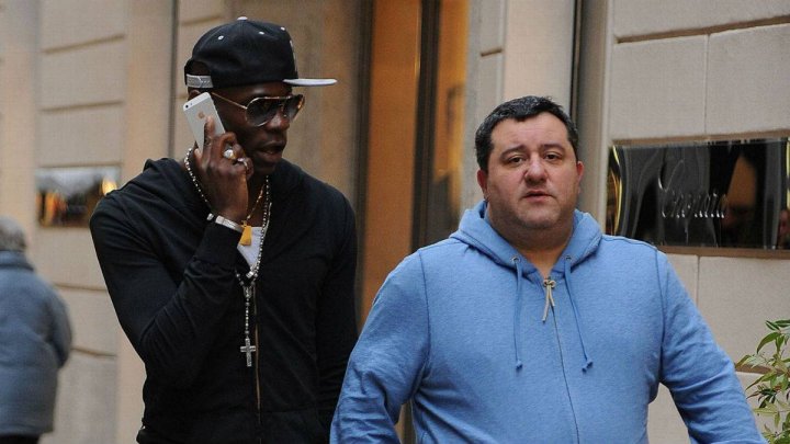 Mino Raiola y Paul Pogba