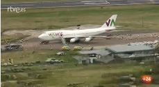 El avión ya está en Reino Unido