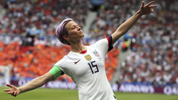 Megan Rapinoe, jugadora de Estados Unidos.