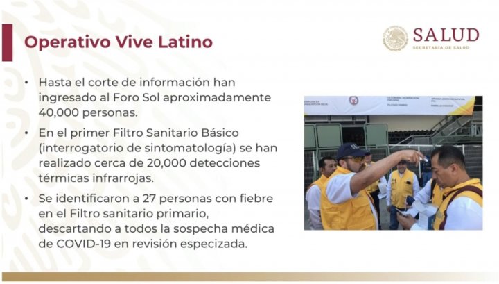 Operativo Vive Latino ante coronavirus