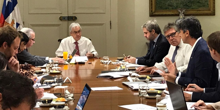 Sebastián Piñera en Comité de Emergencia