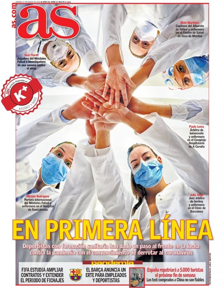 AS front page 27 March 2020