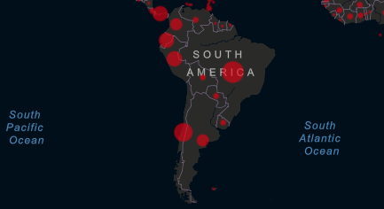 Coronavirus en Sudamerica