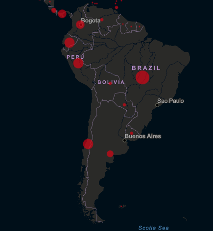 Coronavirus en Sudamérica
