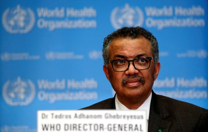 WHO director general, Tedros Adhanom Ghebreyesus.