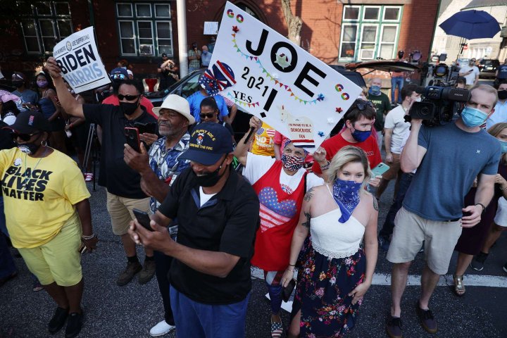 Democratic Presidential Nominee Joe Biden Campaigns In Harrisburg, PA