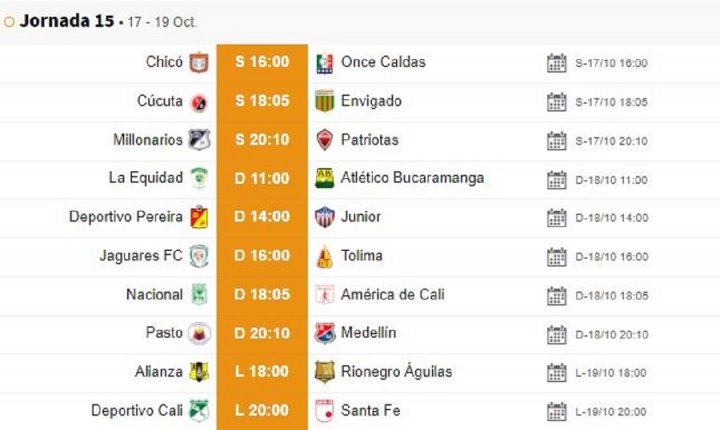PRÓXIMA FECHA DE LA LIGA BETPLAY